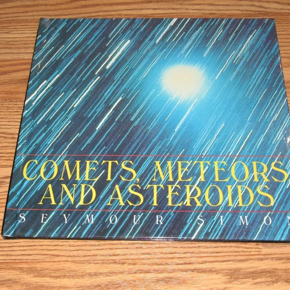 “COMETS, METEORS, AND ASTEROIDS” by Seymour Simon Hardcover Kids Picture Book